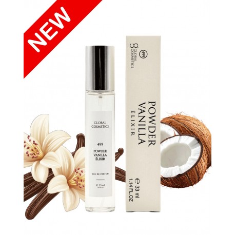 499 POWDER VANILLA ÉLIXIR 33ml PERFUMY wanilia kokos tonka zmysłowy zapach mocne